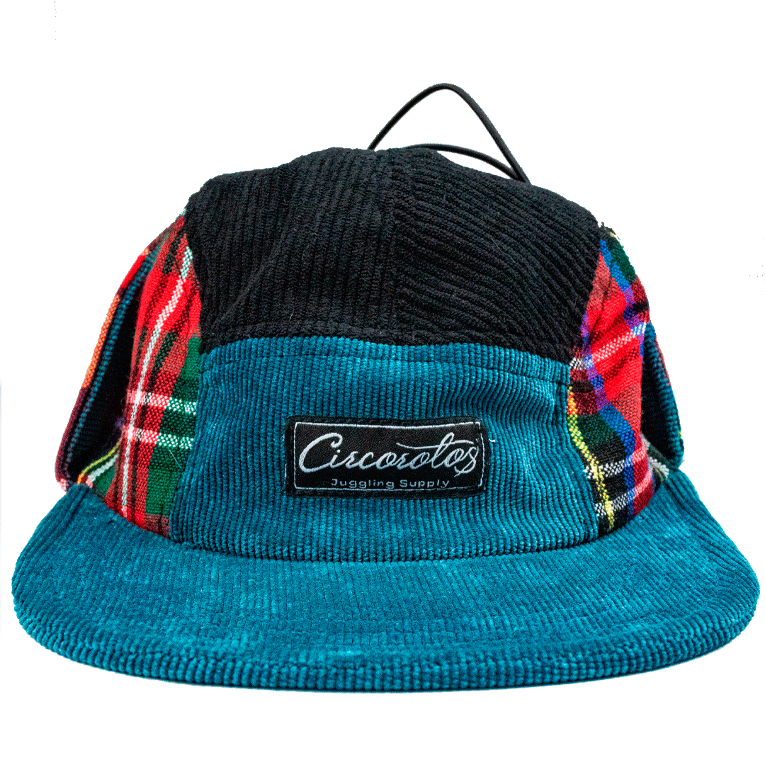 Gorra Woofy, tricolor en pana y paño.